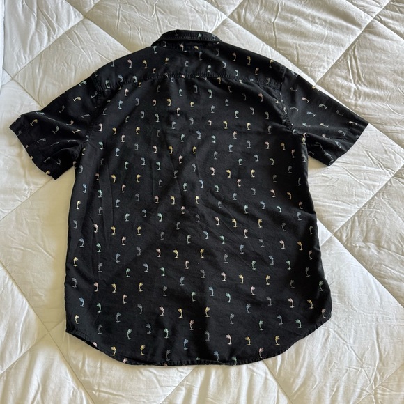 Levi’s Black Patterned Casual Button Down Shirt - Picture 3 of 3